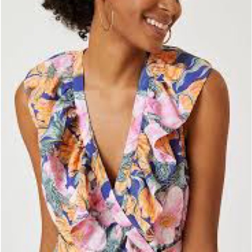 Anthropologie Floral Wrap Dress - Picture 4 of 13